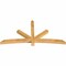 Ekena Millwork Alberta Rough Sawn Timber Gable Bracket, Western Red Cedar, 84"W x 42"H x 4"D x 4"F, 12/12 Pitch GBW084X42X0404ALB00RWR - alternate 2